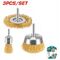 Set of 3 Wire Drill Brushes Total TAC310031
