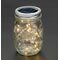Solar Decorative Glass Vase 20 Led Bulbs in a Row Silver Cable Warm White 939-061